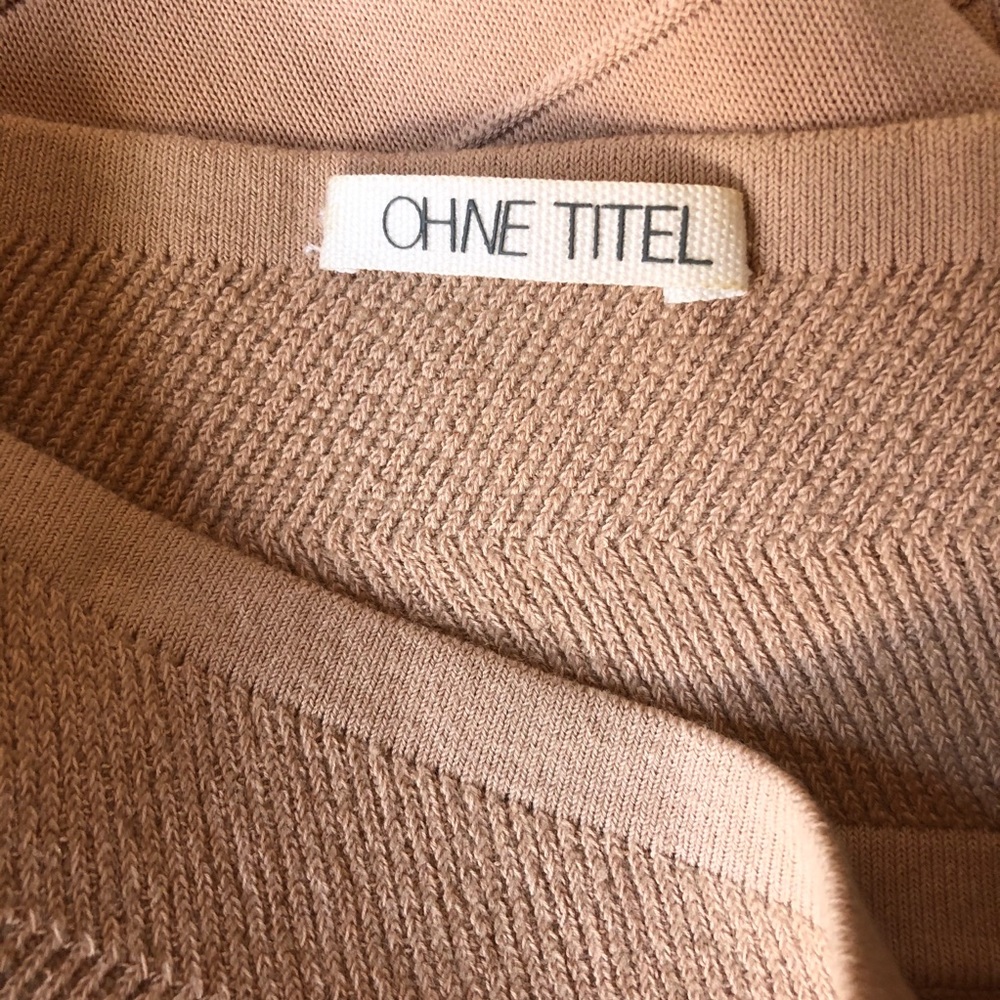 Ohne Titel Nude stretch panel bodycon midi skirt - Picture 2 of 4